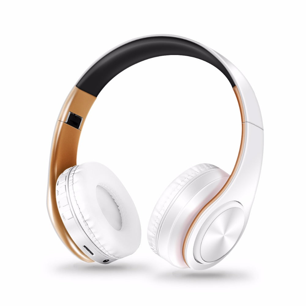 Free Shipping New Gold Colors Bluetooth Headphones